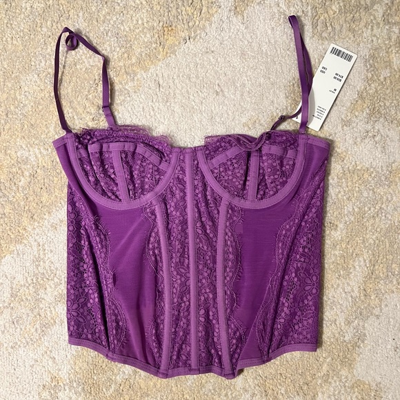 Urban Outfitters Tops - New Out from under modern love purple corset top